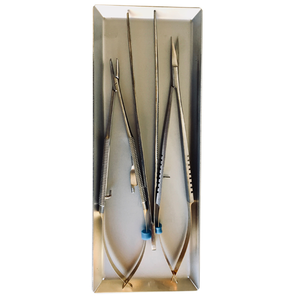 Posebakke i rustfri stål, medium, stk.