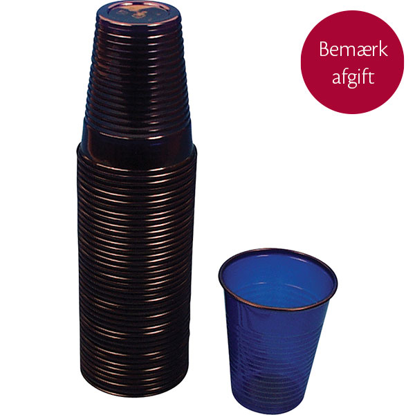 Udgået - Akzenta drikkebægre, blå, 180 ml, 1500 stk.