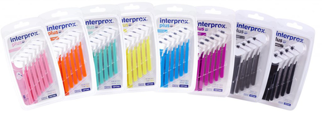 Interprox Plus 1,7 mm, blå, konisk, 12x6 stk