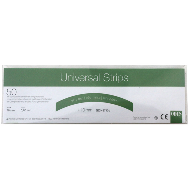 Odus Universalstrips buede 10 mm, 50 stk.