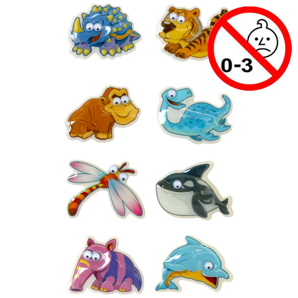 Legetøj, klistermærker med levende øjne, 144 stk.