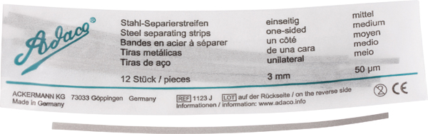 Adaco stålstrips medium 3 mm, 12 stk.