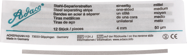 Adaco stålstrips medium 4 mm, 12 stk.