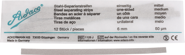 Adaco stålstrips medium 6 mm, 12 stk.