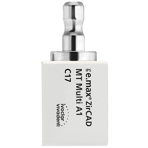 IPS e.max ZirCAD CER/inLab Multi MT A1 C17, 5 stk.