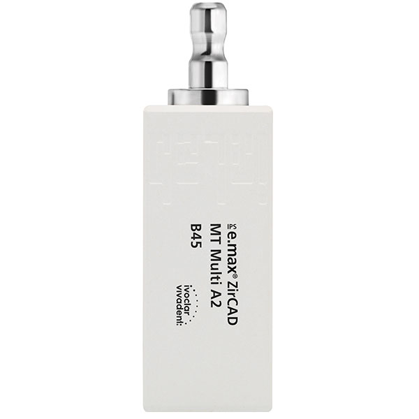 IPS e.max ZirCAD CER/inLab Multi MT A2 B45, 3 stk.