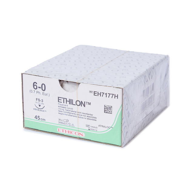 Ethicon sutur Ethilon EH7177H, 6-0, FS-3, 36 stk.