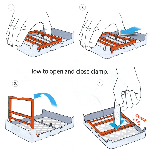 Practipal bøjle til mini bakke, orange 