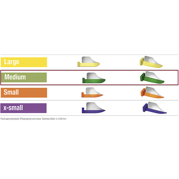 FenderWedge grøn, medium, 36 stk.