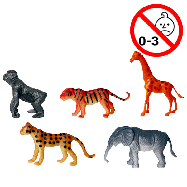Legetøj, zoologiske dyr, 100 stk.