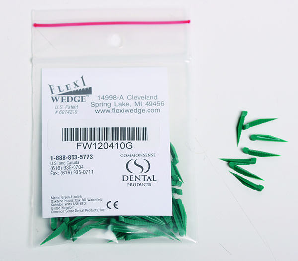 Flexi Wedge grøn, refill, 100 stk.