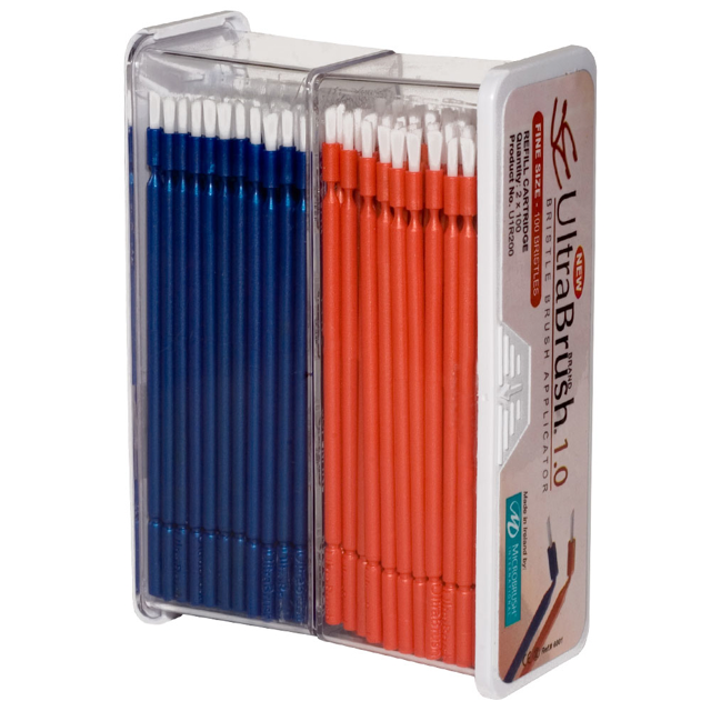 Ultrabrush 1.0 orange/blå, 2 x 100 stk.