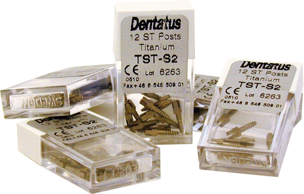 Dentatus Surtex Titaniumstifter S-2, 15 stk.