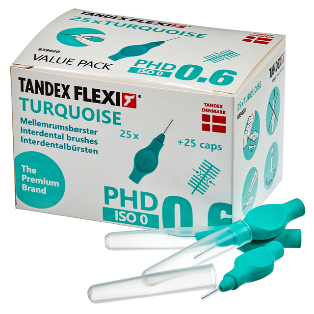 Tandex Flexi Value extra-micro fine turkis, 25 stk