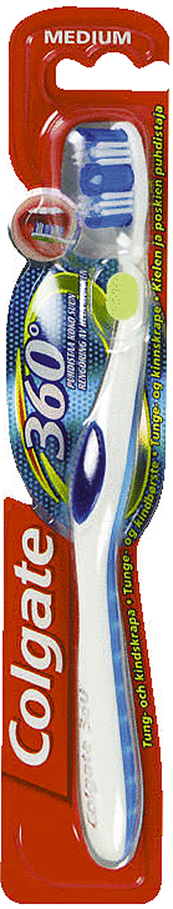 Colgate tandbørster 360 Medium, 12 stk.