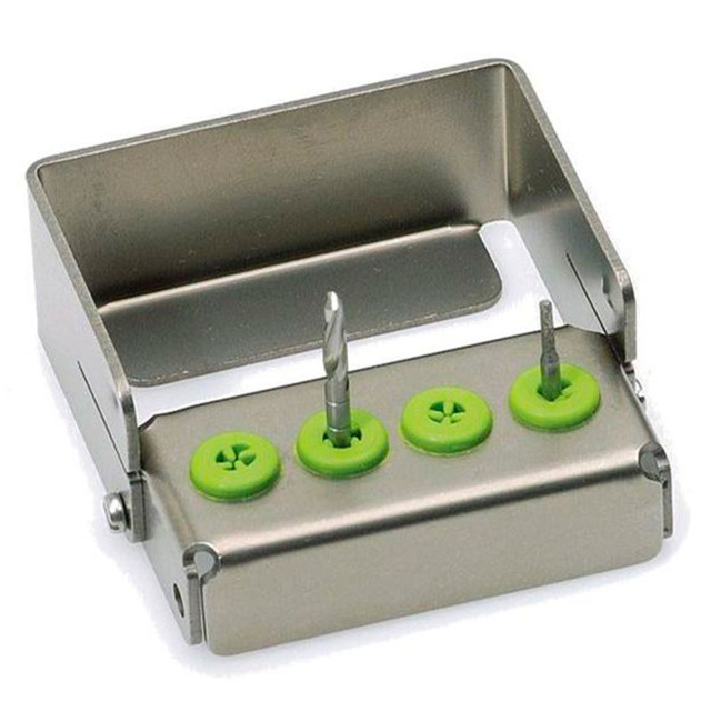 Nichrominox Plug In borholder, grøn, til 4 bor