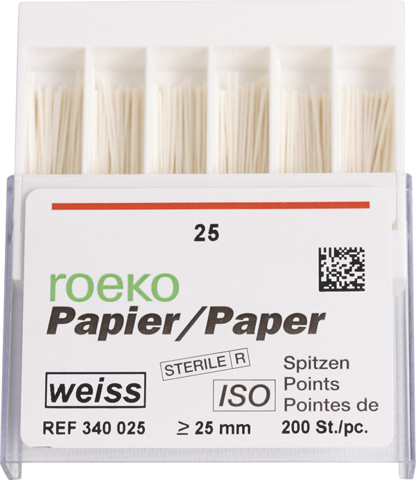 Roeko paper points hvide 025