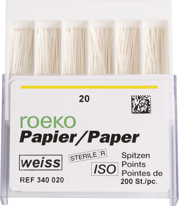 Roeko paper points hvide 020
