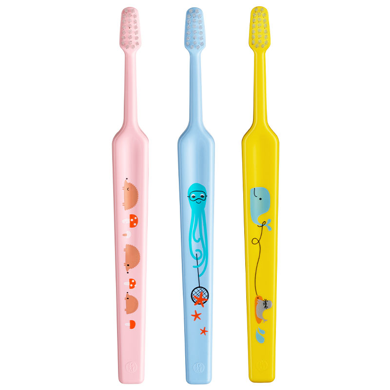 TePe Mini tandbørster m/print x-soft blist. 14 stk