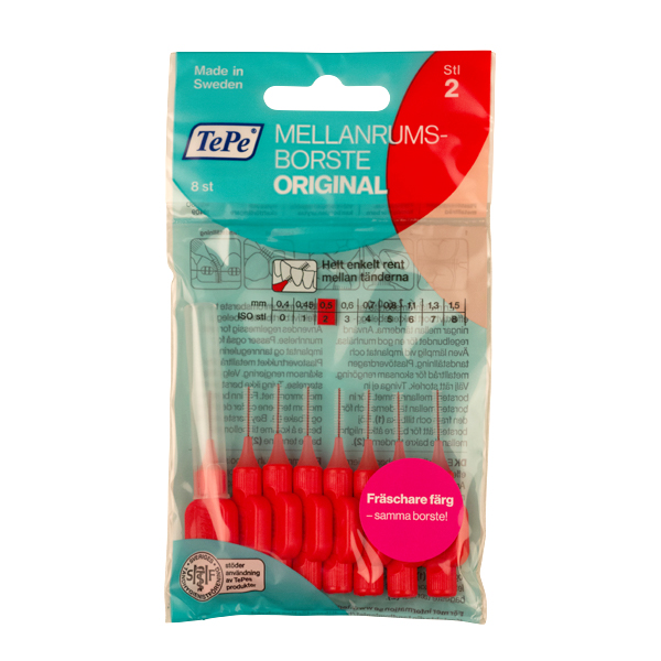 TePe interdentalbørster, soft, 0,5 mm., 10 x 8 stk