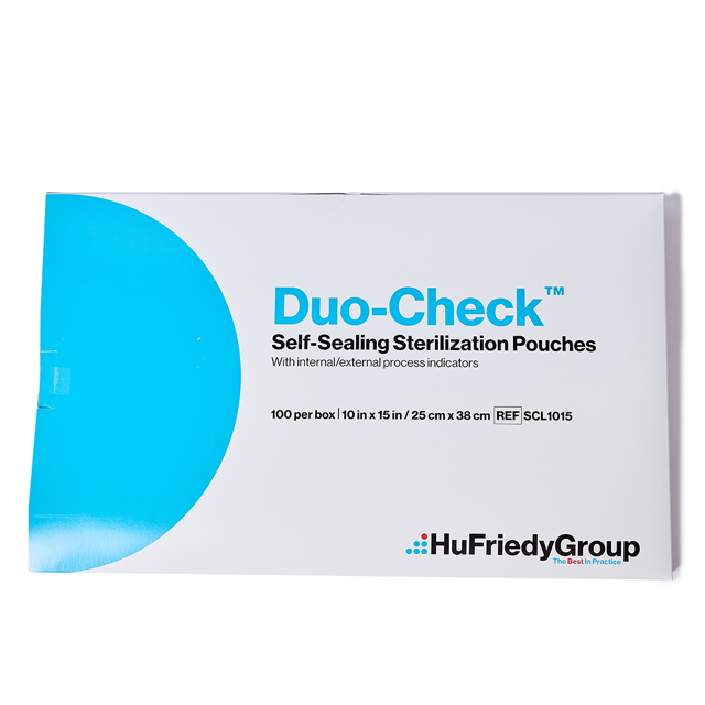Duo-Check autoklaveposer m/klæb 25 x 38 cm, 100 stk.