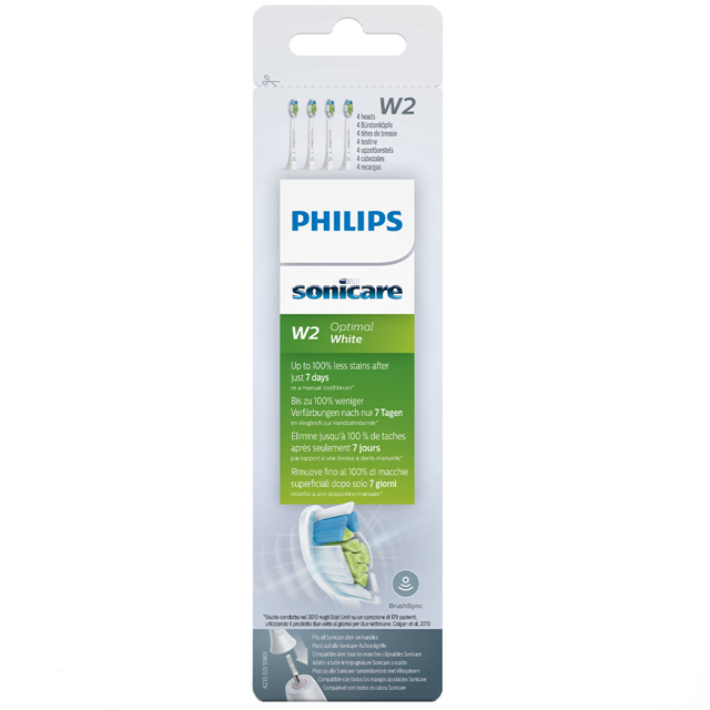 Optimal White børstehoveder, Standard hvide 4 stk.