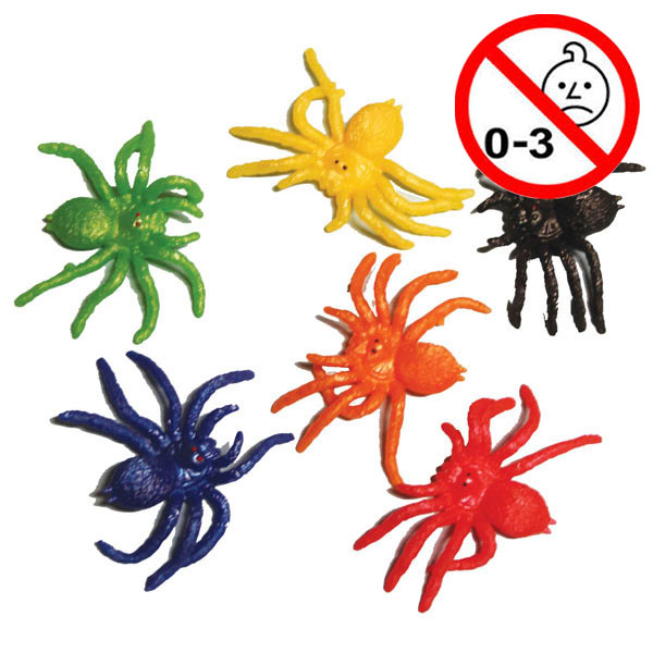 Legetøj, edderkoppen Ella, ass. farver, 100 stk