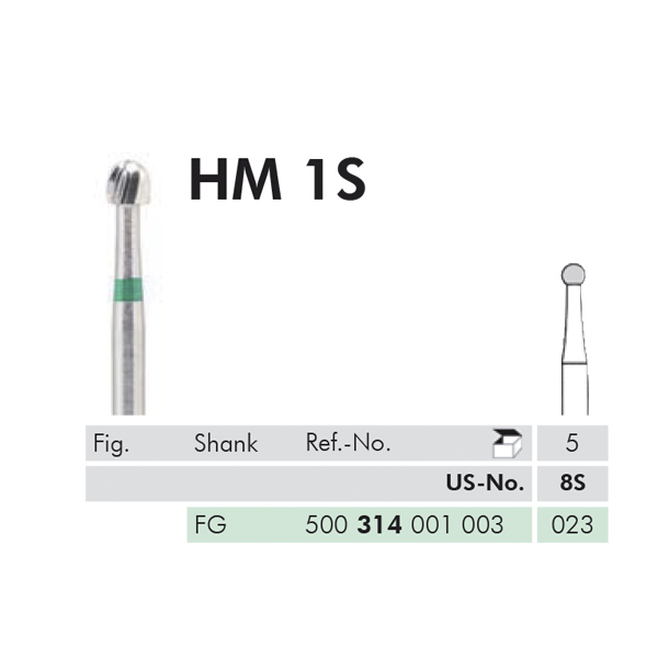 Meisinger HM rosenbor FG 1S/023, grøn, 5 stk.