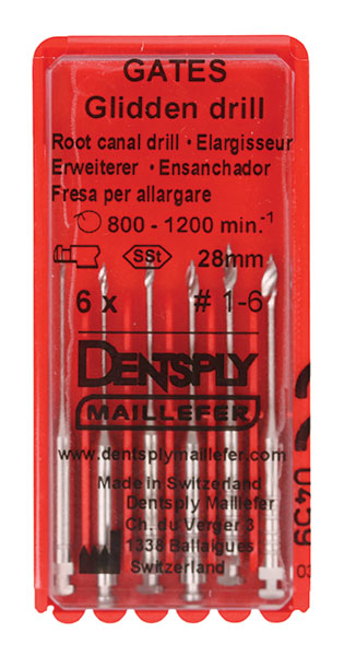 Gates bor, ass. nr. 1-6, RA, 28 mm, 6 stk.