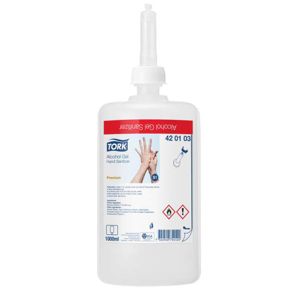 Tork Alcohol Gel Hand Sanitizer 70%, 1 liter