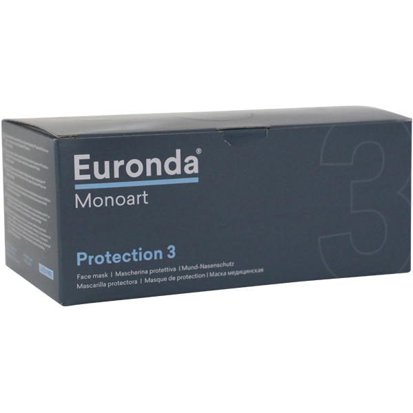 Monoart mundbind type II m/elastik, blå, 50 stk.