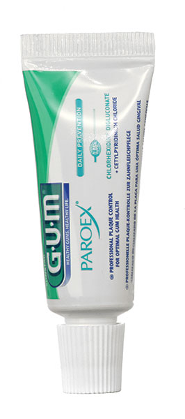 GUM Paroex tandpasta m/fluor og 0,06% CHX, 12,5 ml