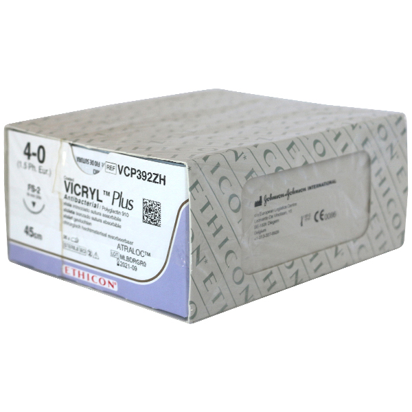 Ethicon sutur VCP392ZH 4-0 vicryl Plus, 36 stk.