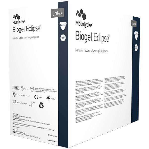 Biogel Eclipse handsker latex sterile str 7, 50par