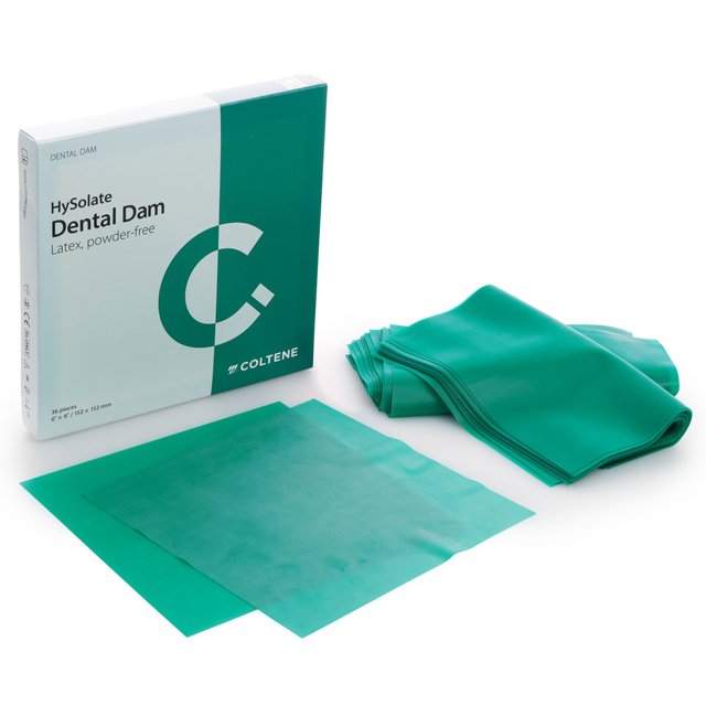 HySolate kofferdam, grøn, heavy, 36 stk