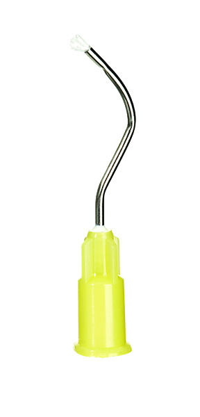 Metal Dento-Infusor tips, 19G, gul m/metal, 20 stk