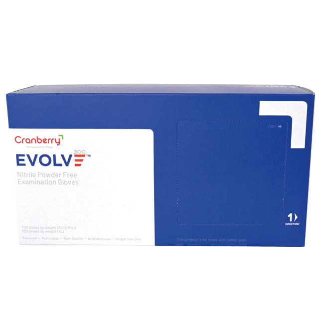 CB Evolve handsker nitril str. XL, blå, 300 stk.