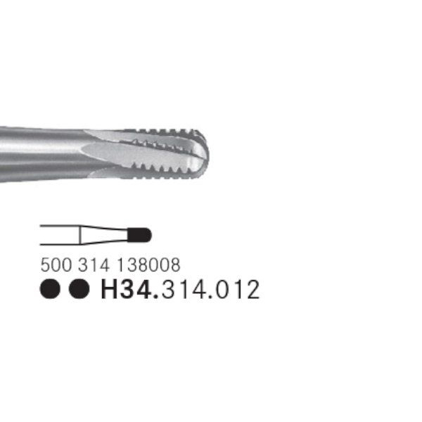 Komet HM skrubfræser cylinder FG H34/012 5 stk