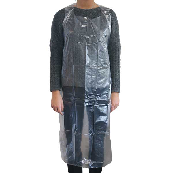 Engangsforklæder, transparent, 50 stk.