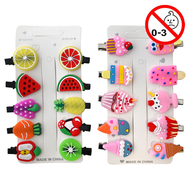 Legetøj, hårspænder assorteret, 10 stk.