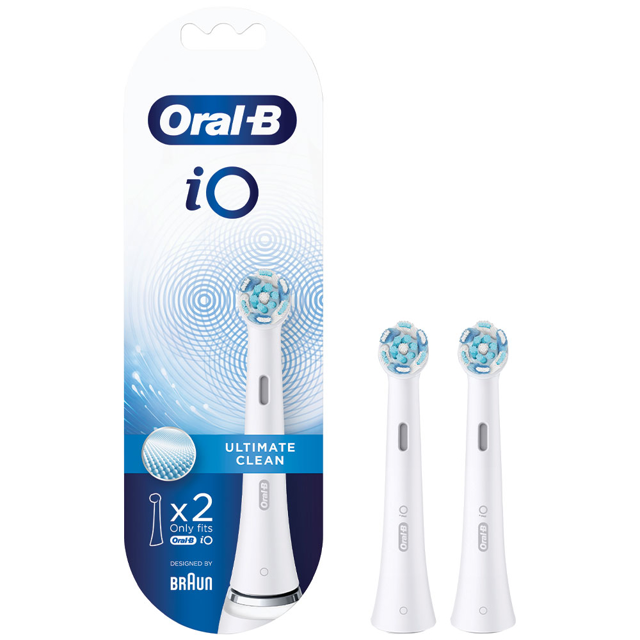 Oral-B iO Ultimate Clean børstehoveder, 2 stk.
