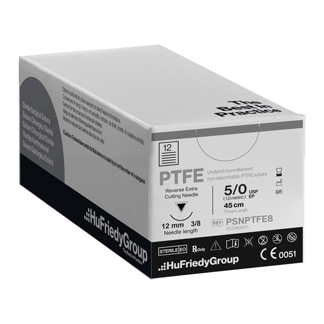 Hu-Friedy sutur PTFE 5-0 C-3 nål, 12 stk