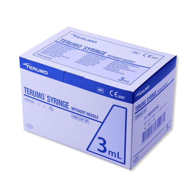 Terumo Luer sprøjter 3 ml, 100 stk.