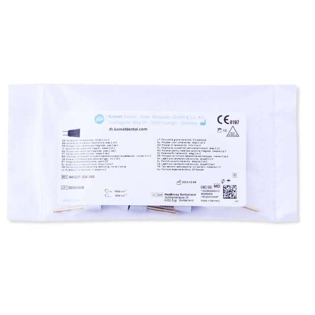 Komet keramik polerer kop RA 94022F grå, 10 stk