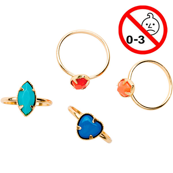 Legetøj, fingerringe, 100 stk.