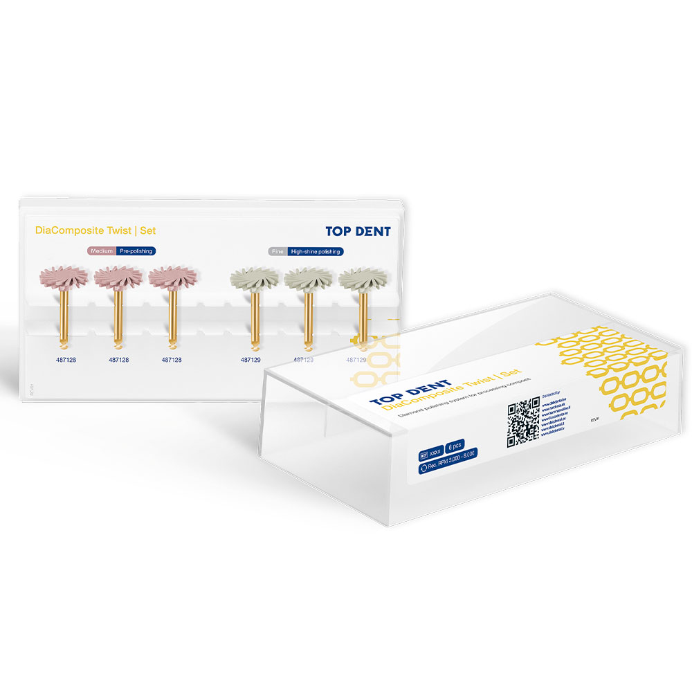 TopDent DiaComposite Twist polerere, sæt