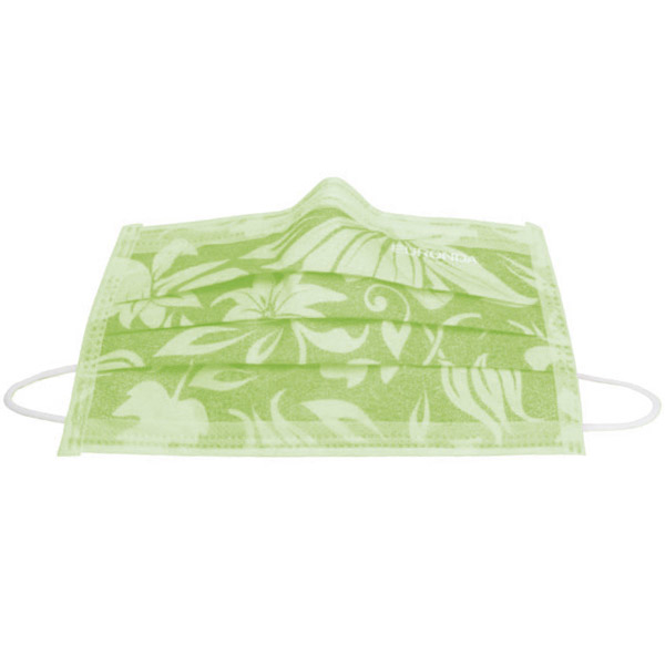 Monoart mundbind type IIR, lime, blomster, 50stk