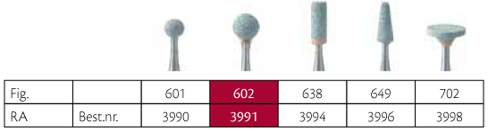 Meisinger grønne slibesten RA 602/040, 5 stk.