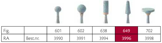 Meisinger grønne slibesten RA 649/025, 5 stk.