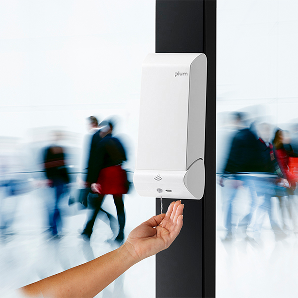 Plum gulvstander, antracitgrå metal uden dispenser